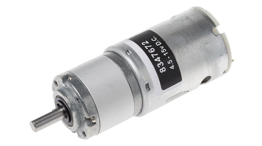 Brushed DC Motor with Gearbox 27:1 Planetary 12V 2.81A 296Nmm 82.9mm